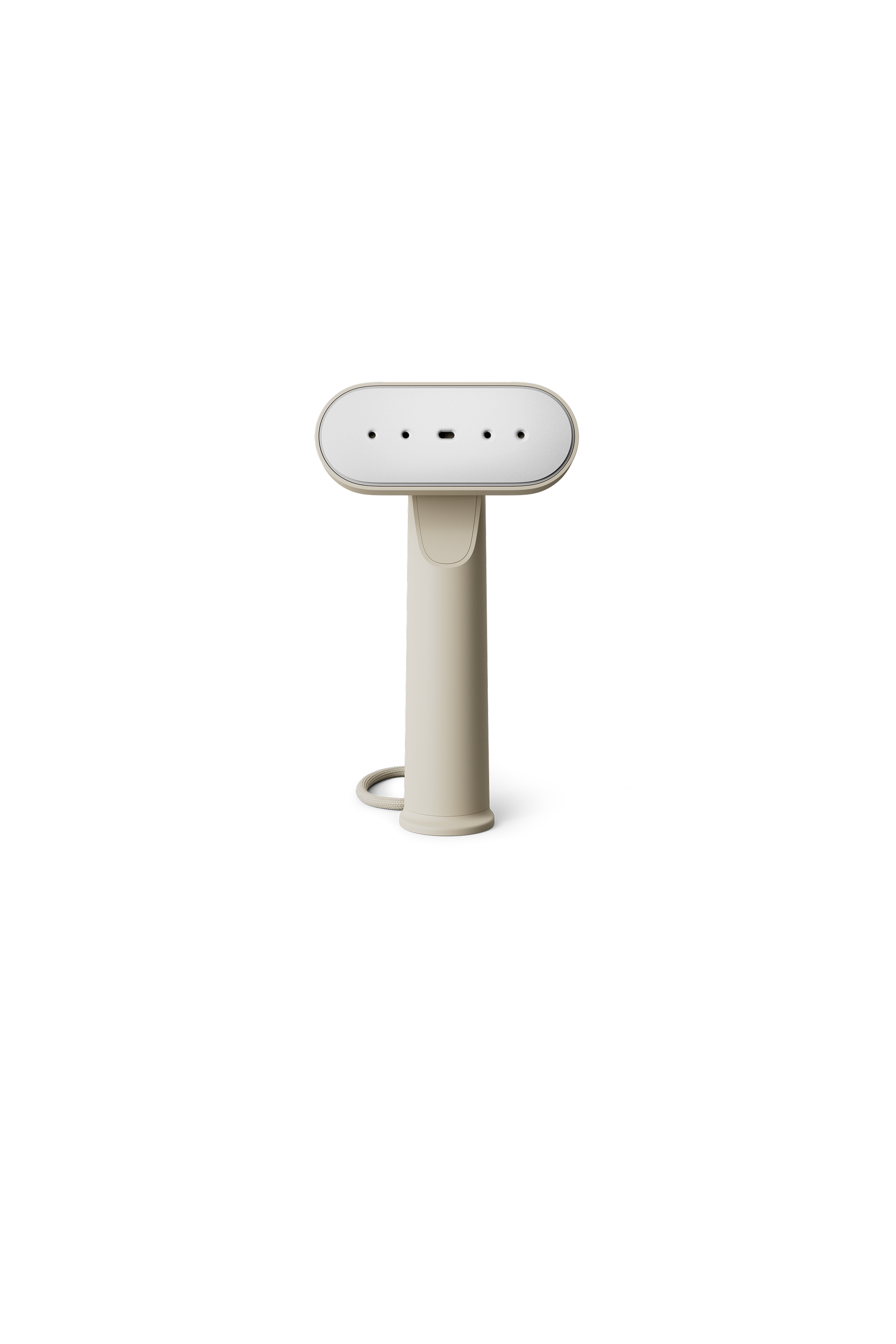 White travel steamer