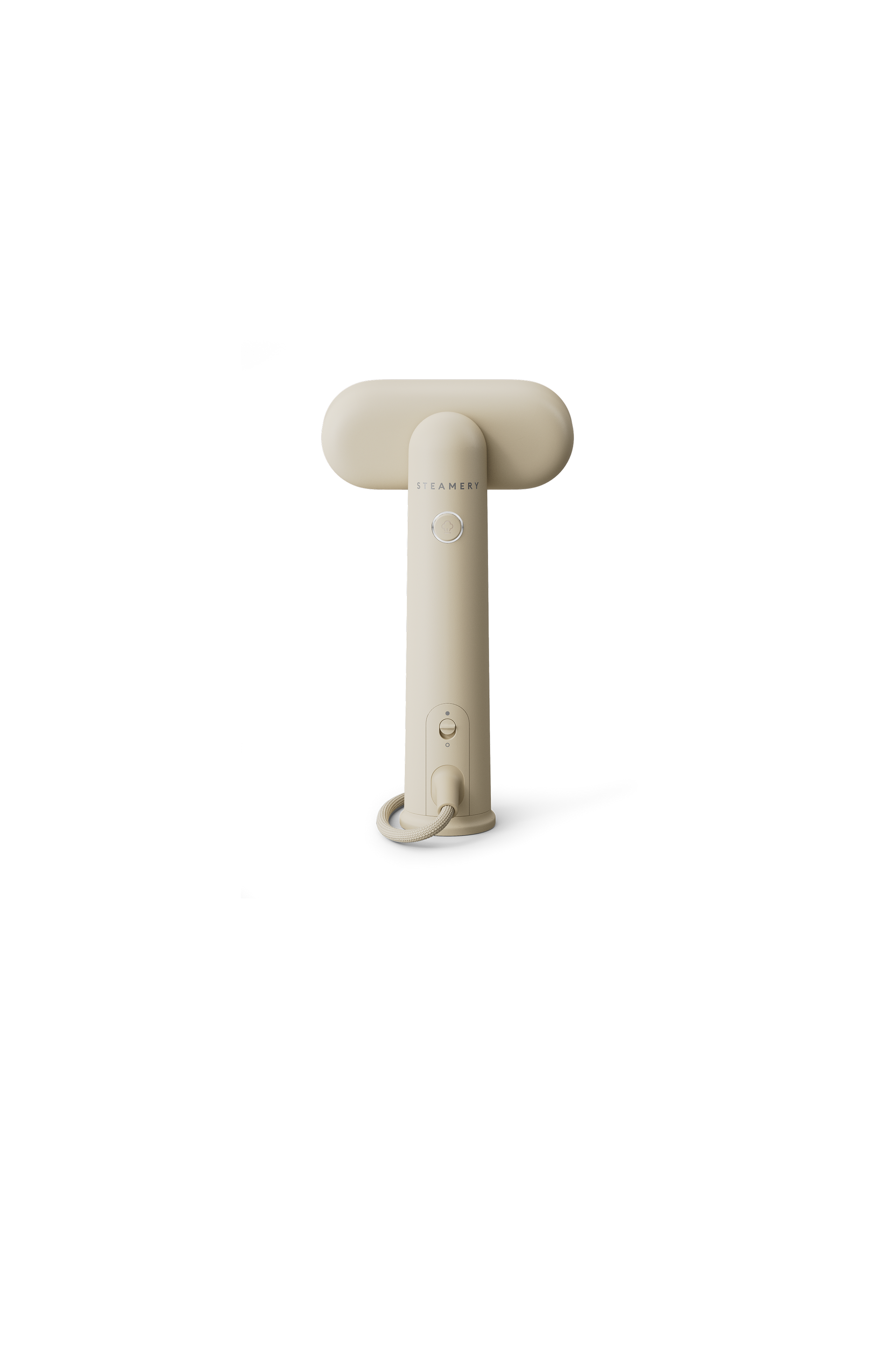 Beige handheld steamer