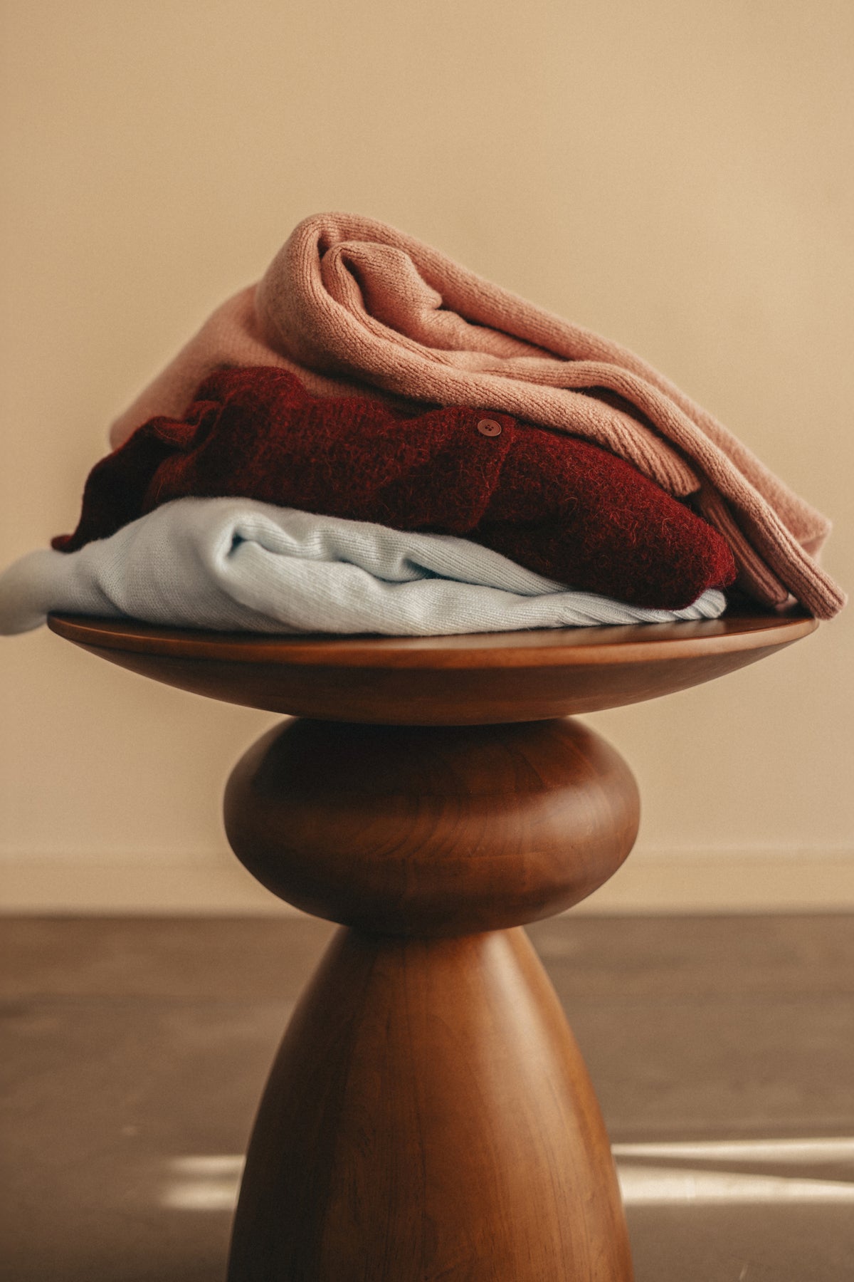 Stack of knits