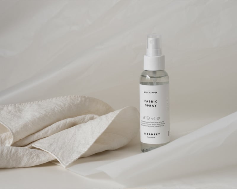 A 100 ml Fabric Spray with a white background